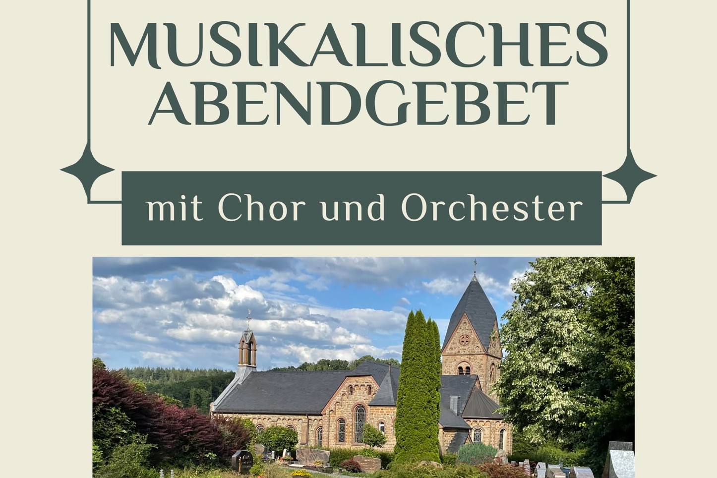 Flyer musikalisches Abendgebet klein