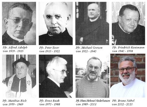 Pfarrer AK von 1909 bis 2020